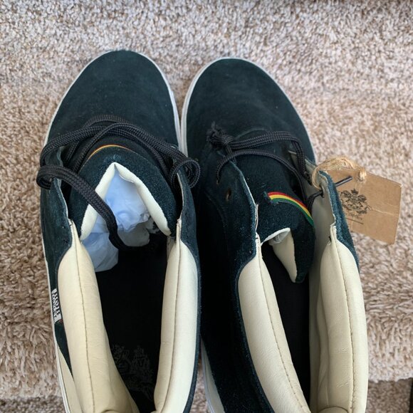 Bob Marley Legend Navy Moc Toe Leather Chukka Boots. - Picture 6 of 14